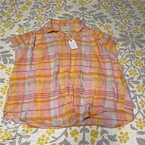 American Eagle oversized plaid shirt